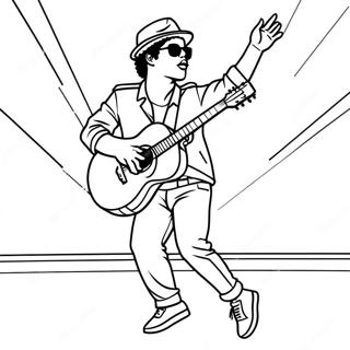 Pagina Para Colorir Bruno Mars Se Apresentando No Palco 27314-24901