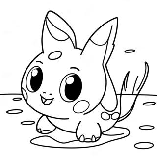 Pagina Para Colorir De Pokemon Agua Fofo Nadando 27324-24912