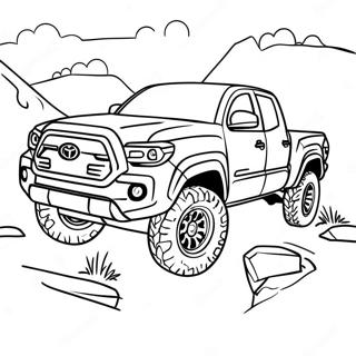 Pagina Para Colorir Do Toyota Tacoma Classico Off Road 27334-24919