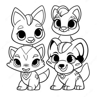 Pagina Para Colorir De Personagens Fofo De Animal Jam 27394-24965