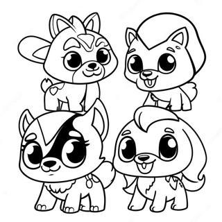 Pagina Para Colorir De Personagens Fofo De Animal Jam 27394-24967