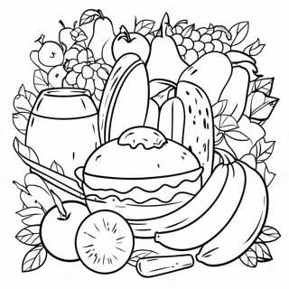 Pagina Para Colorir De Alimentos Saudaveis 2748-2238