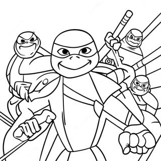 Ascensão Dos Tmnt Páginas Para Colorir