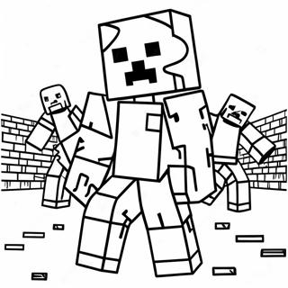 Zumbi Do Minecraft Páginas Para Colorir