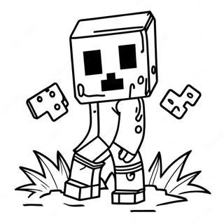 Pagina Para Colorir Do Zumbi Do Minecraft 27533-25067