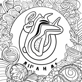 Pagina Para Colorir Do Logo Do Miami Heat 27543-25075