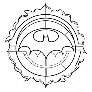 Pagina Para Colorir Do Logo Classico Do Batman 27554-25085