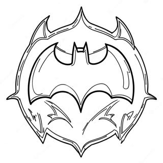 Pagina Para Colorir Do Logo Classico Do Batman 27554-25086