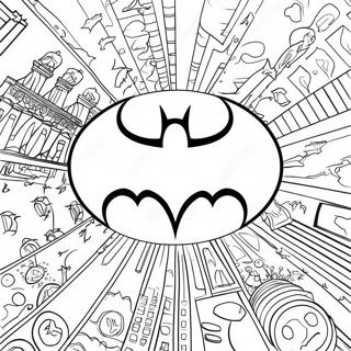 Pagina Para Colorir Do Logo Classico Do Batman 27554-25088