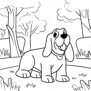 Pagina Para Colorir De Basset Hound Brincalhao No Parque 27584-25109