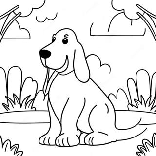 Pagina Para Colorir De Basset Hound Brincalhao No Parque 27584-25110