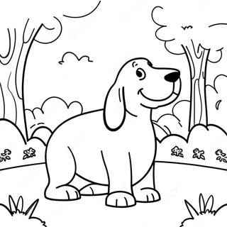 Pagina Para Colorir De Basset Hound Brincalhao No Parque 27584-25112