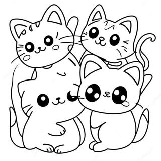 Pagina Para Colorir De Gatinhos Kawaii 27603-25122