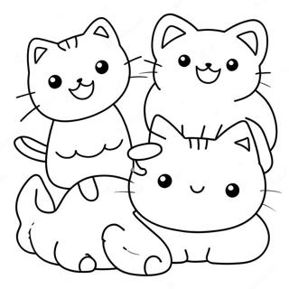 Pagina Para Colorir De Gatinhos Kawaii 27603-25123