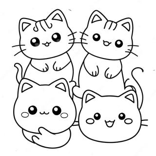 Pagina Para Colorir De Gatinhos Kawaii 27603-25124