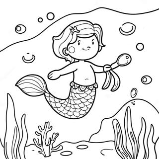 Sereia Páginas Para Colorir