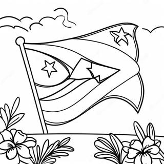 Pagina Para Colorir Da Bandeira De Cuba Vibrante 27654-25167