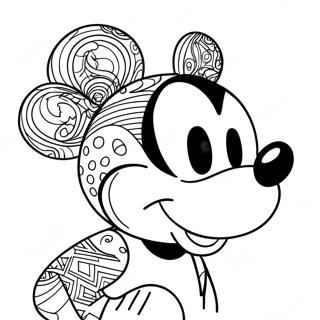 Pagina Para Colorir Do Rosto Do Mickey Mouse 27673-25178