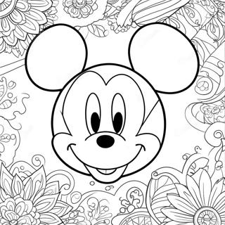 Pagina Para Colorir Do Rosto Do Mickey Mouse 27673-25179