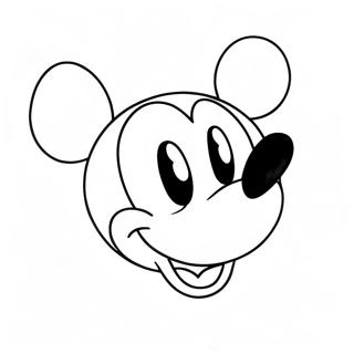 Pagina Para Colorir Do Rosto Do Mickey Mouse 27673-25180