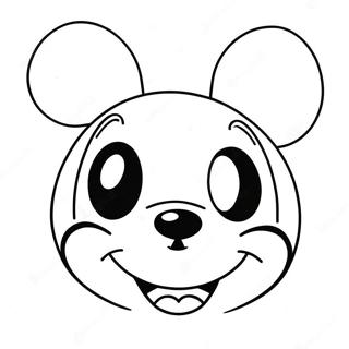 Pagina Para Colorir Do Rosto Do Mickey Mouse Feliz 27674-25182