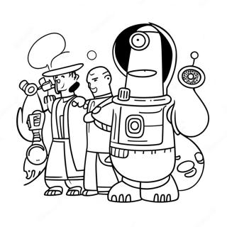 Futurama Páginas Para Colorir