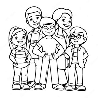 Pagina Para Colorir Do Dia De Diversao Da Familia Orgulhosa 27794-25278