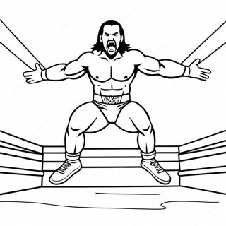 Pagina Para Colorir Do Lutador Da Wwe Pulando Sobre O Oponente 27834-25312