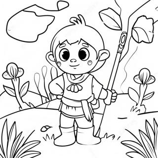 Pagina Para Colorir Da Aventura Do Personagem Do Garten Of Ban Ban 4 27955-25397