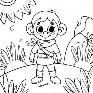 Pagina Para Colorir Da Aventura Do Personagem Do Garten Of Ban Ban 4 27955-25398