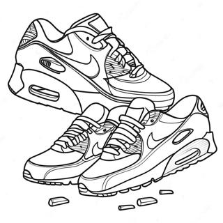 Pagina Para Colorir Dos Sapatos Air Max Coloridos 28105-25518