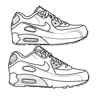 Pagina Para Colorir Dos Sapatos Air Max Coloridos 28105-25520