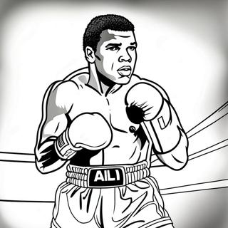 Pagina Para Colorir Do Muhammad Ali No Ringue 28165-25568