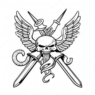 Pagina Para Colorir O Logo Do Metallica 28184-25580