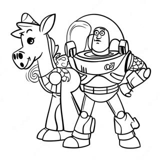 Toy Story Halloween Páginas Para Colorir