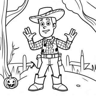 Pagina Para Colorir Woody Em Fantasia Assustadora 28296-25664