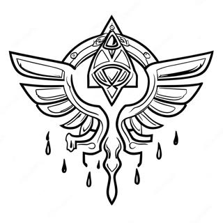 Pagina Para Colorir Logo De Zelda Lagrimas Do Reino 28315-25675