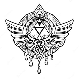 Pagina Para Colorir Logo De Zelda Lagrimas Do Reino 28315-25676