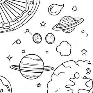 Pagina Para Colorir Galaxia Com Tema Espacial 28355-25706