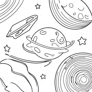 Pagina Para Colorir Galaxia Com Tema Espacial 28355-25708