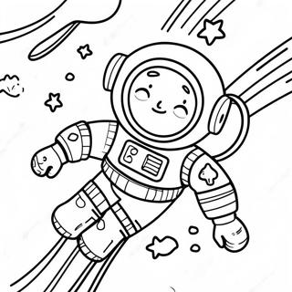 Pagina Para Colorir Astronauta Flutuando No Espaco 28356-25710