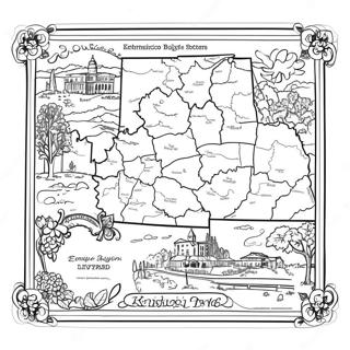 Pagina Para Colorir Mapa Do Estado De Kentucky 28365-25714