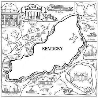 Pagina Para Colorir Mapa Do Estado De Kentucky 28365-25715