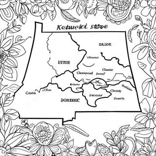 Pagina Para Colorir Mapa Do Estado De Kentucky 28365-25716