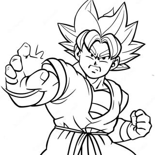 Goku Super Saiyan 4 Em Acao Pagina Para Colorir 28406-25749