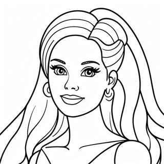 Pagina Para Colorir Da Cabeca Da Barbie 28425-25762