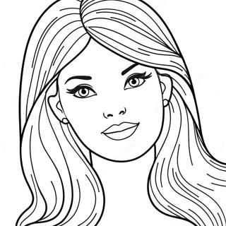 Pagina Para Colorir Da Cabeca Da Barbie 28425-25763