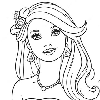 Pagina Para Colorir Da Cabeca Da Barbie Princesa 28426-25765