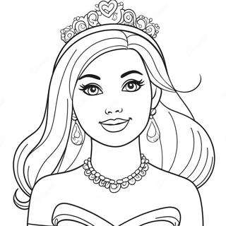 Pagina Para Colorir Da Cabeca Da Barbie Princesa 28426-25766