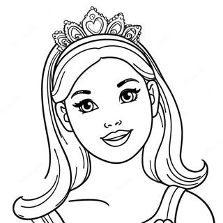 Pagina Para Colorir Da Cabeca Da Barbie Princesa 28426-25767